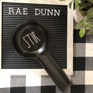 Rae Dunn Black Spoon Rest